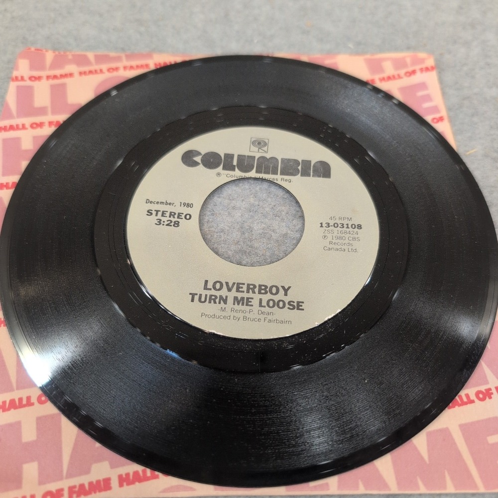 Loverboy The Kid Is Hot Tonight Turn Me Loose 45 RPM Vinyl Columbia 13-03108 - Picture 3 of 3